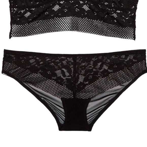 Unlined TEAL Lace Floral Panties TEAL light blue	0X bikini - Picture 3 of 6